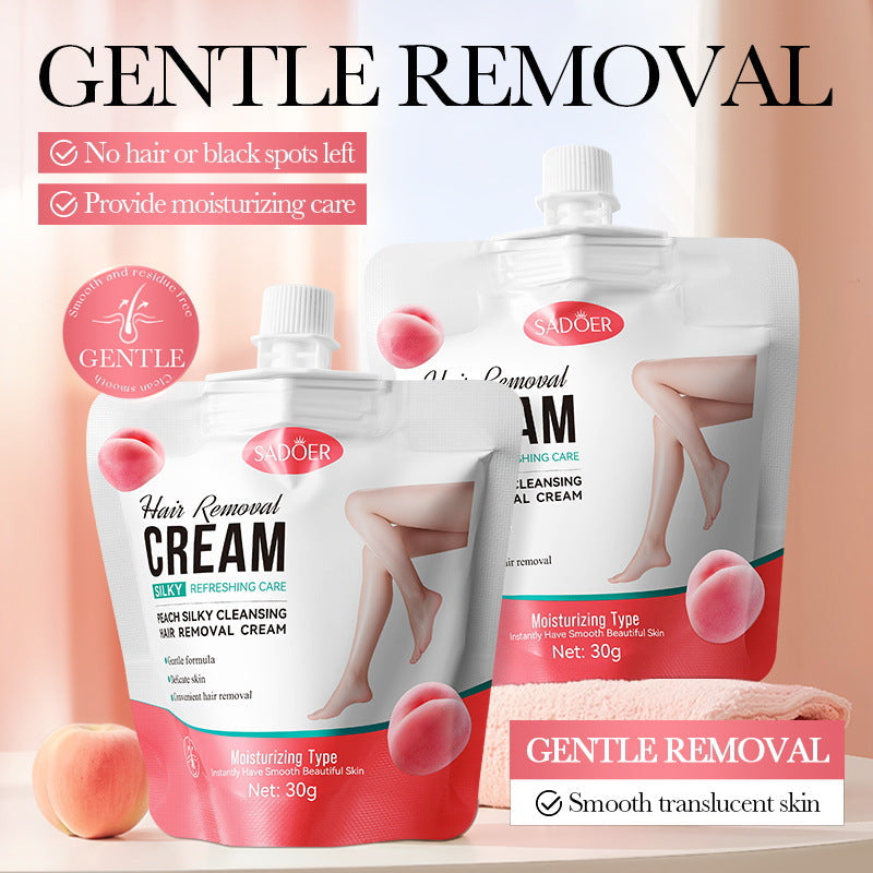 Hair Removal Cream for All Skin Types Painless Depilatory 30g Tube - Teleplus hair removal cream skin type