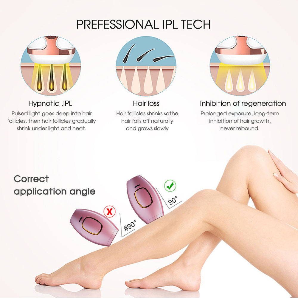 Mini Portable Face IPL Hair Removal Instrument for Women and Men - Smoothness hair removal instrument mini portable face