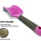 Hair Scalp Massage Brush with Curved Vented Styling for Head Care - Teleplus hair scalp massage brush curved vented