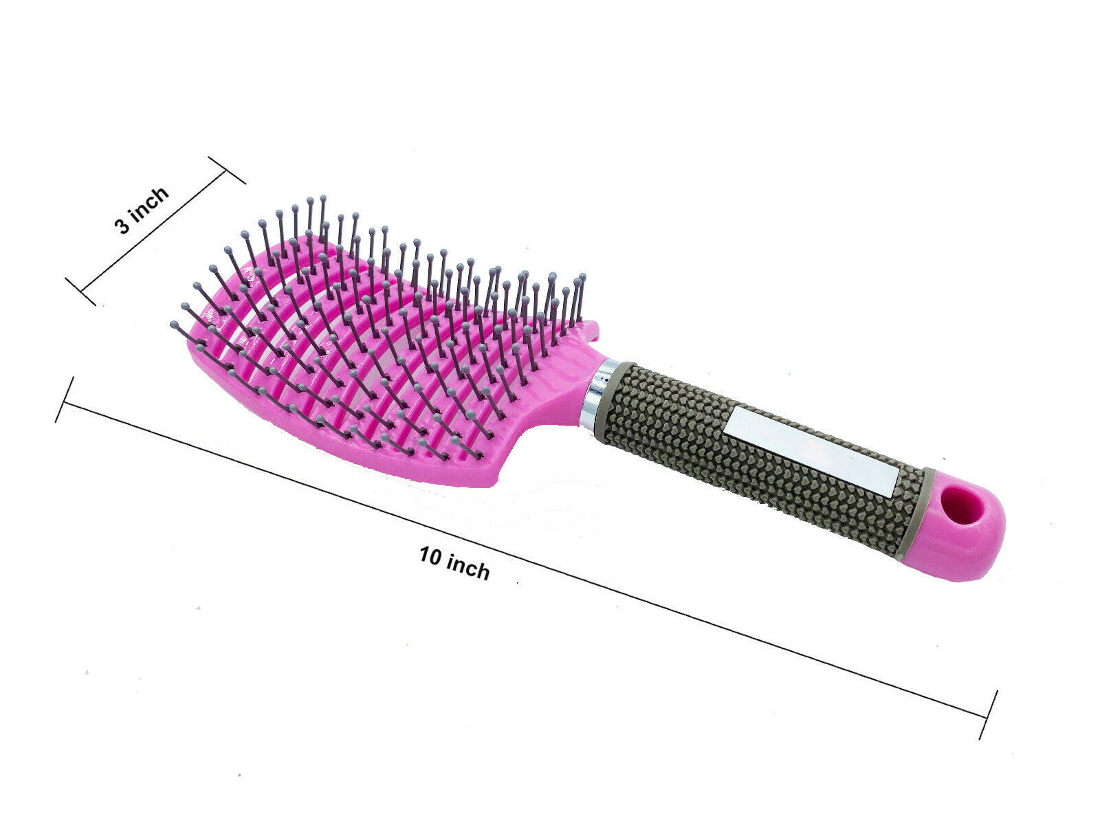 Hair Scalp Massage Brush with Curved Vented Styling for Head Care - Teleplus hair scalp massage brush curved vented