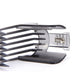 Black ABS and metal positioning comb for hair scissors electric - Transform Haircuts with Our Scissors Positioning Comb