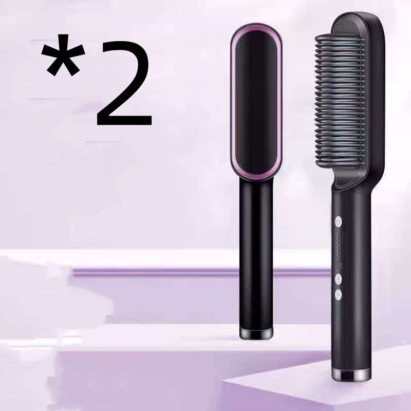 Hair Straightener Hot Comb with Anti-Scald and Negative Ion Curling Technology - Teleplus hair straightener hot comb