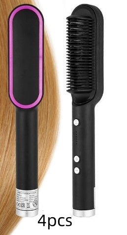 Hair Straightener Hot Comb with Anti-Scald and Negative Ion Curling Technology - Teleplus hair straightener hot comb
