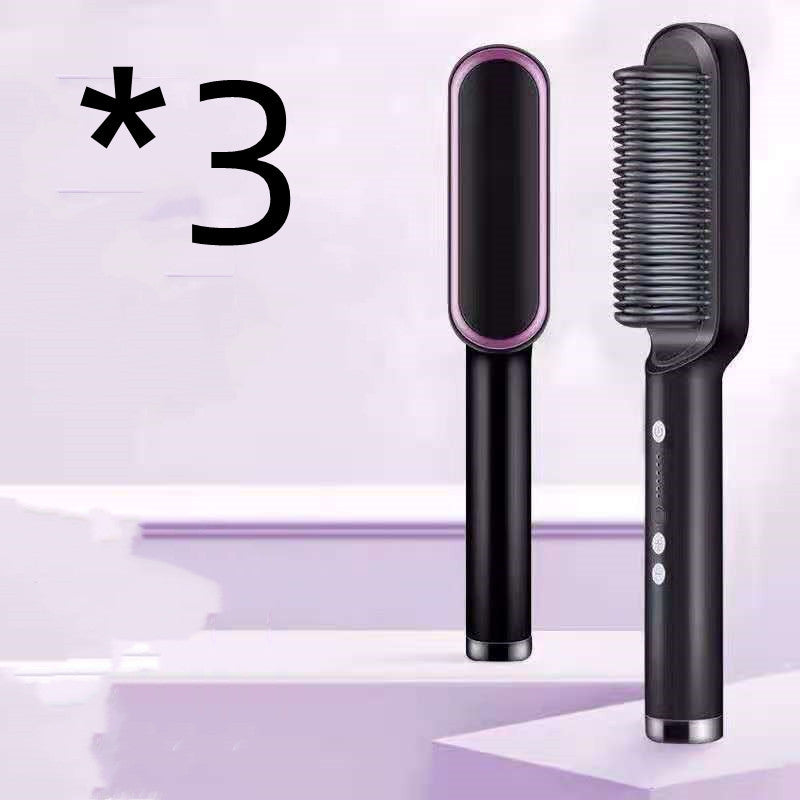 Hair Straightener Hot Comb with Anti-Scald and Negative Ion Curling Technology - Teleplus hair straightener hot comb