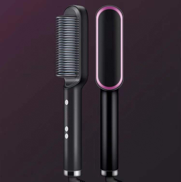 Hair Straightener Hot Comb with Anti-Scald and Negative Ion Curling Technology - Teleplus hair straightener hot comb