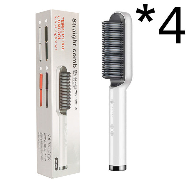 Hair Straightener Hot Comb with Anti-Scald and Negative Ion Curling Technology - Teleplus hair straightener hot comb