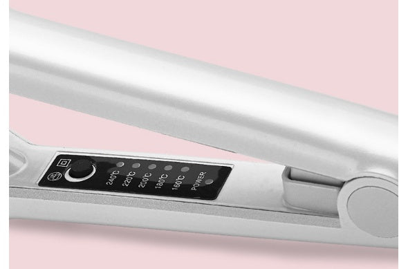 Hair Straightener with Tourmaline Ceramic Heat Conductor and Adjustable Temperature - Teleplus hair fluffy splint tin