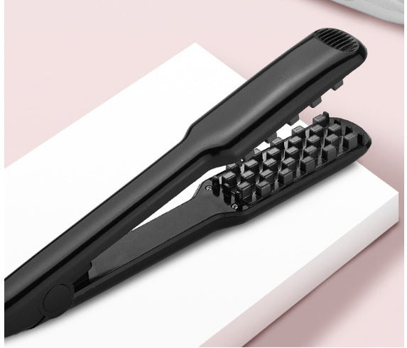 Hair Straightener with Tourmaline Ceramic Heat Conductor and Adjustable Temperature - Teleplus hair fluffy splint tin