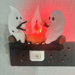 Halloween Ghost Bonfire Light with Flashing and Small Effect - halloween ghost bonfire flashing small
