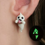 Halloween Ghost Luminous Fashion Earrings - Spooktacular Glow Earrings for Ghostly Glam