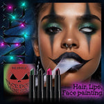 Halloween Lipstick Set for Easy White Red and Black Looks - halloween lipstick black white red easy