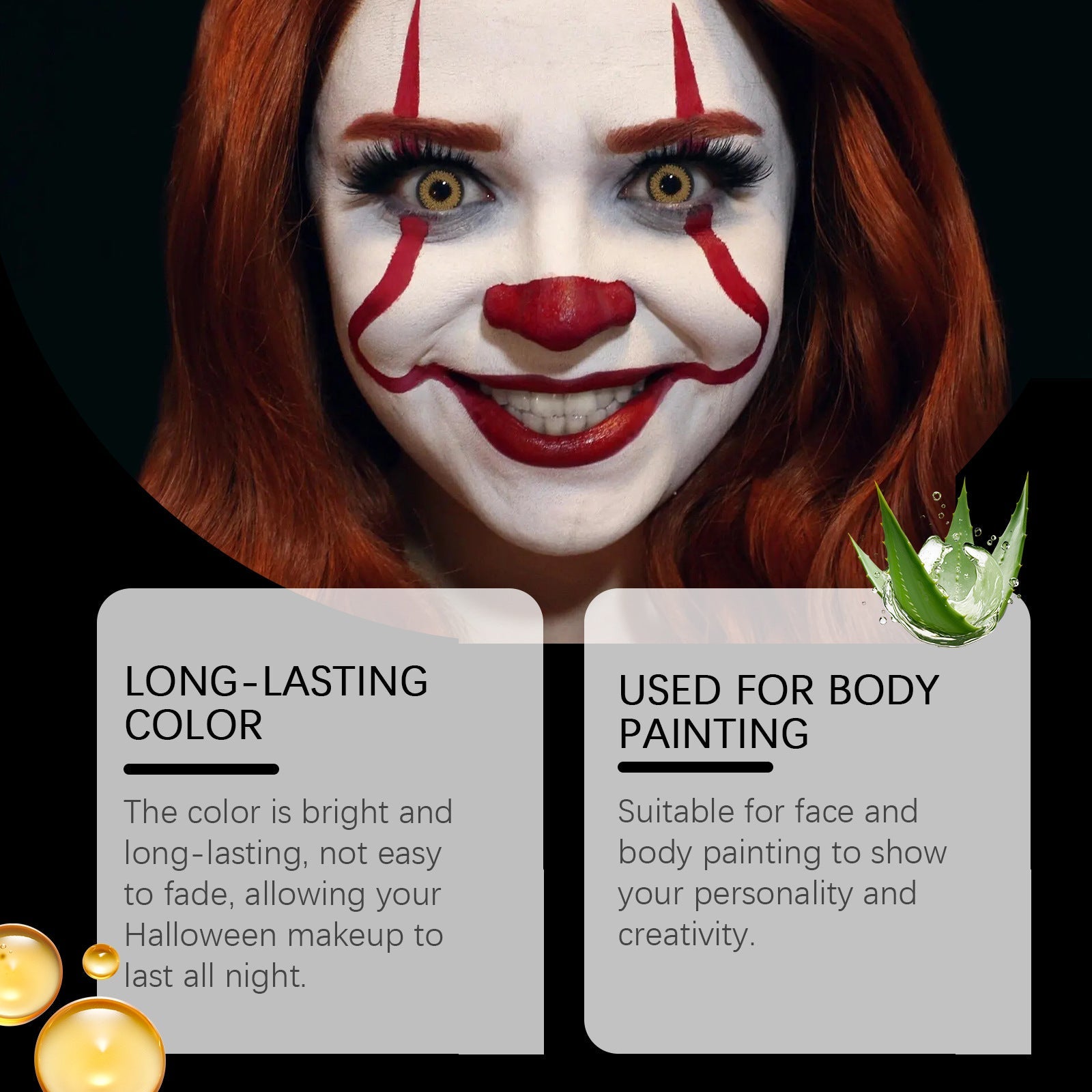 Halloween Neon Liquid Eyeliner with Moisturizing Glycerin and Vitamin E - Teleplus halloween neon liquid eyeliner