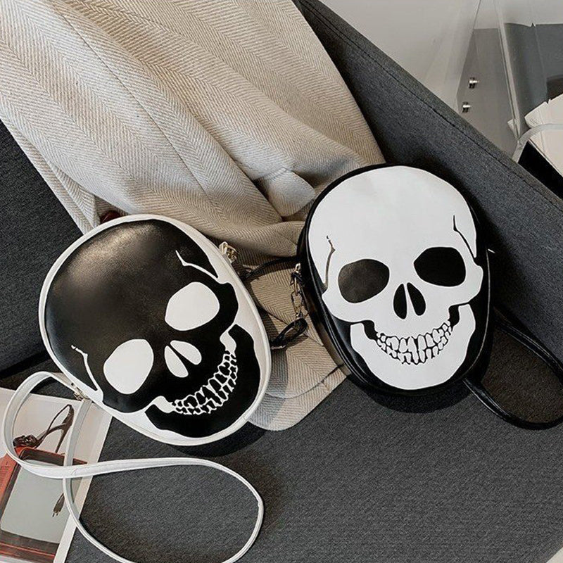 Halloween Skull Shoulder Bag Waterproof Antibacterial Children Crossbody - Teleplus Kids halloween skull shoulder bag
