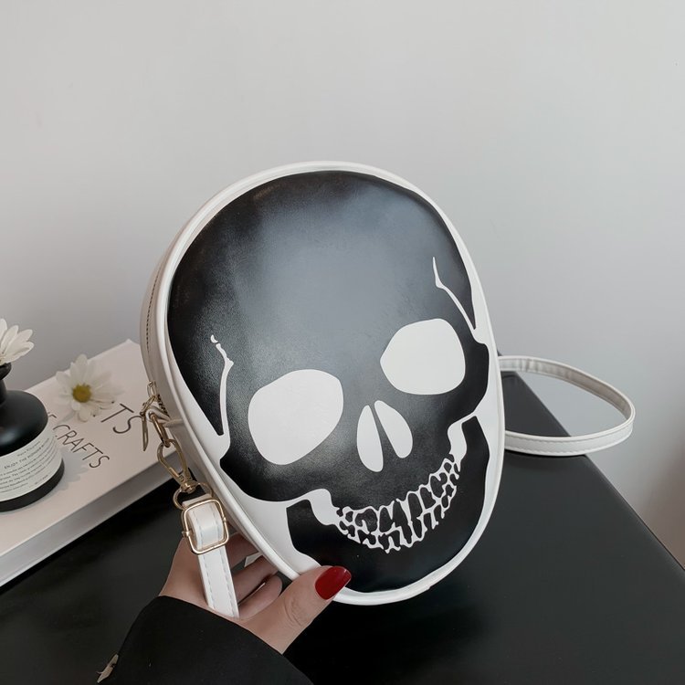 Halloween Skull Shoulder Bag Waterproof Antibacterial Children Crossbody - Teleplus Kids halloween skull shoulder bag