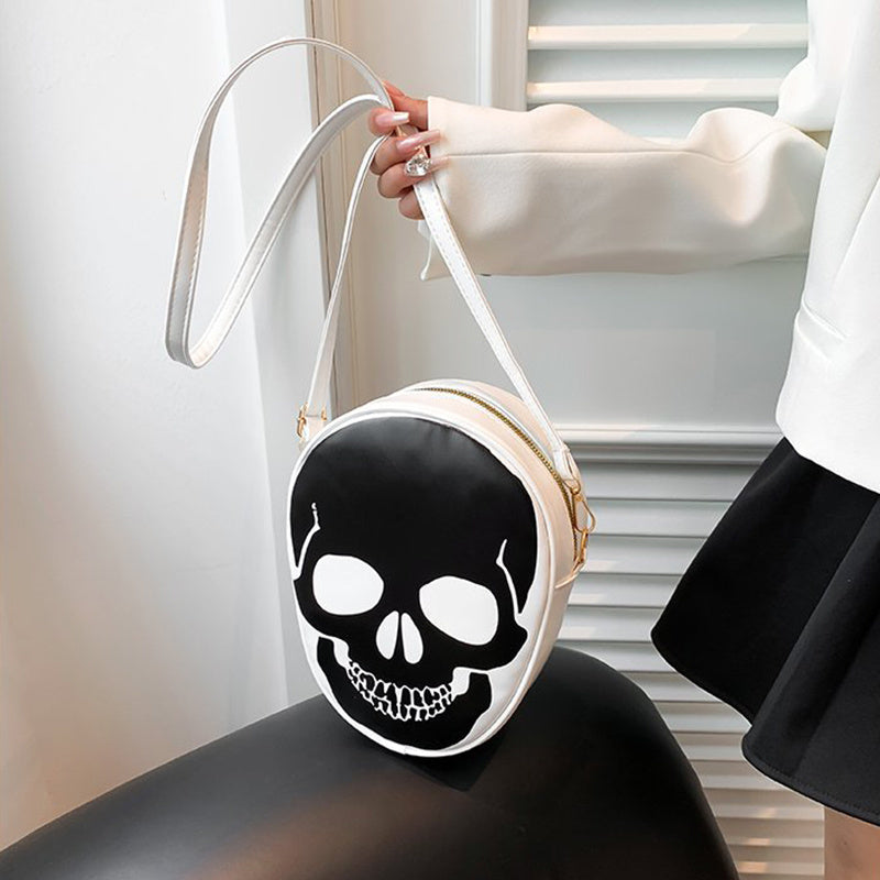 Halloween Skull Shoulder Bag Waterproof Antibacterial Children Crossbody - Teleplus Kids halloween skull shoulder bag