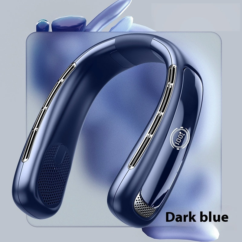 Halter Fan USB Portable Charging with Digital Display and Strong Wind Modes - halter fan usb charging portable