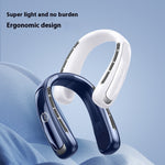 Halter Fan USB Portable Charging with Digital Display and Strong Wind Modes - halter fan usb charging portable