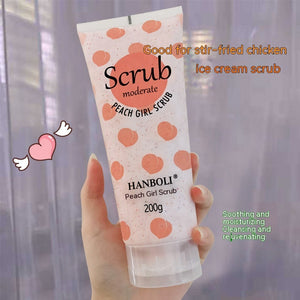 Hanboli Peach Body Scrub for Hydrating Moisturizing Skin Care - Cream Smooth Perfection hanboli peach body scrub cream