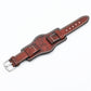 Hand - Brushed Leather Anti - Metal Allergy Tray Watch Strap - Hand Brushed Leather Anti Metal Allergy Watch Strap