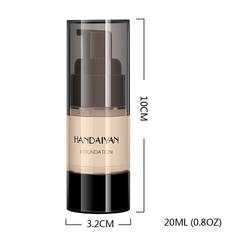 HANDAIYAN Full Cover Foundation Waterproof Moisturizer fond de teint couvrant Face Liquid Foundation Base Makeup