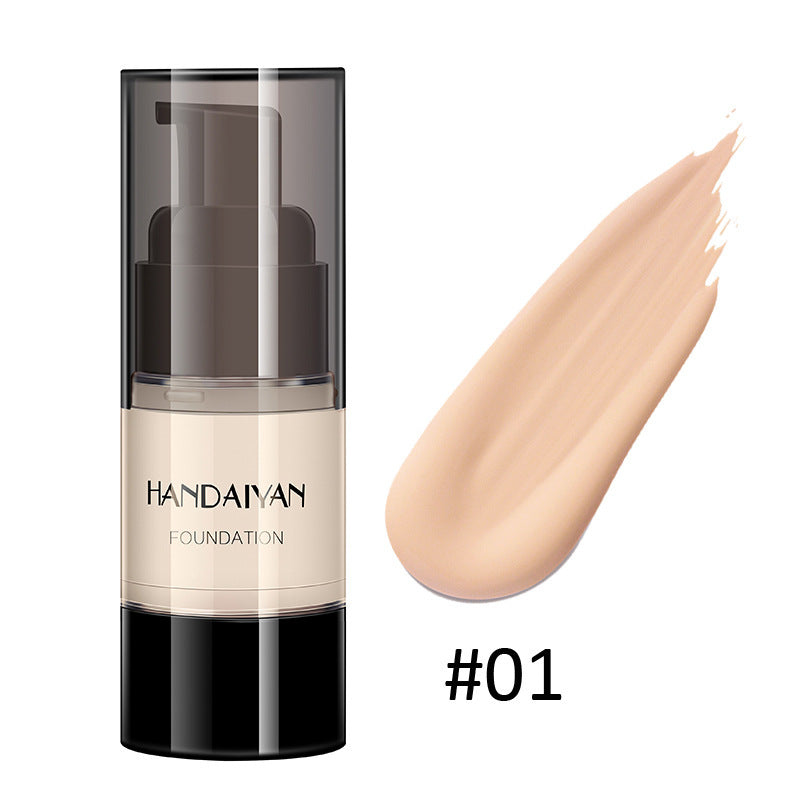 HANDAIYAN Full Cover Foundation Waterproof Moisturizer fond de teint couvrant Face Liquid Foundation Base Makeup