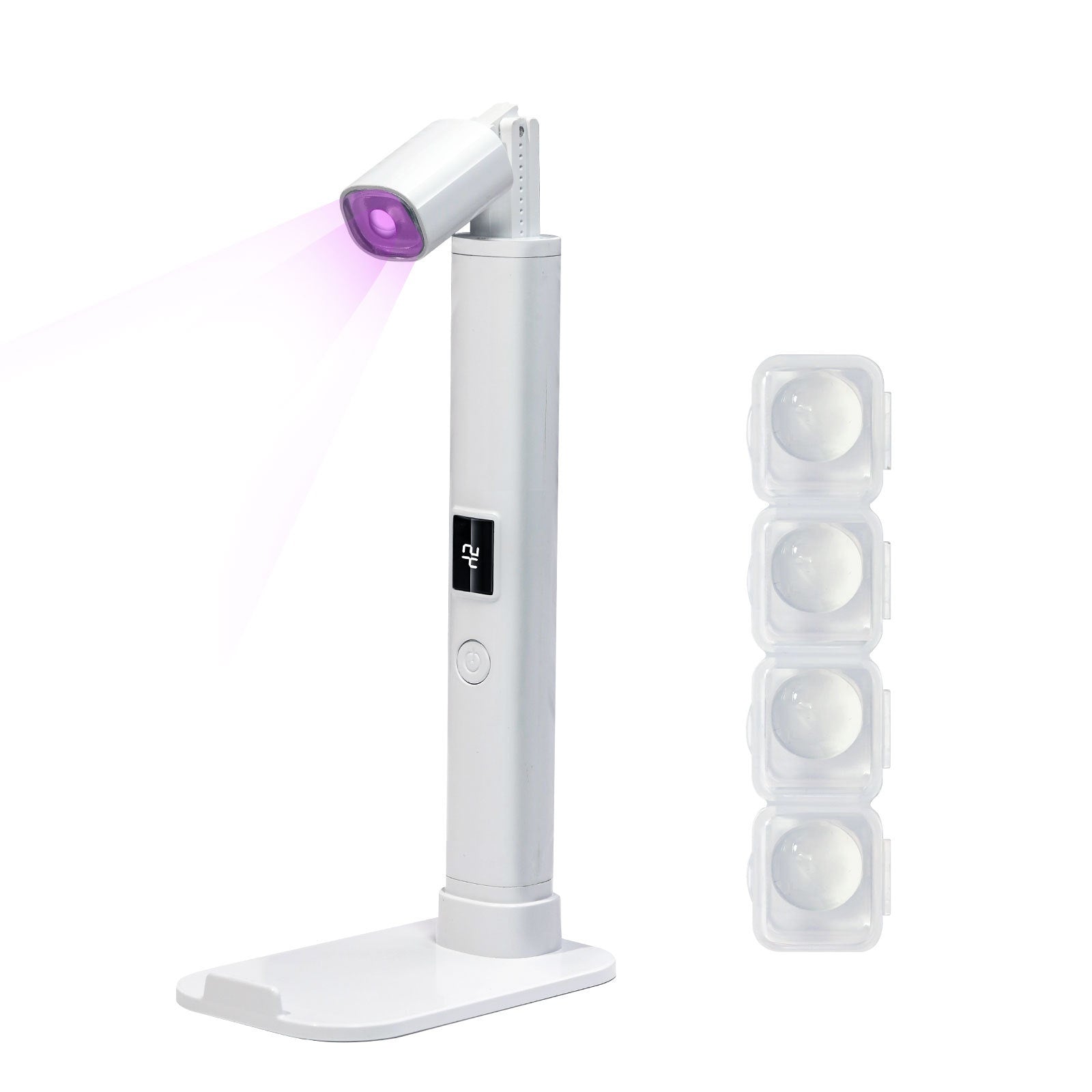 Handheld Portable Manicure Lamp with Nail Tip Heating and Silicone Storage - Teleplus handheld portable manicure word