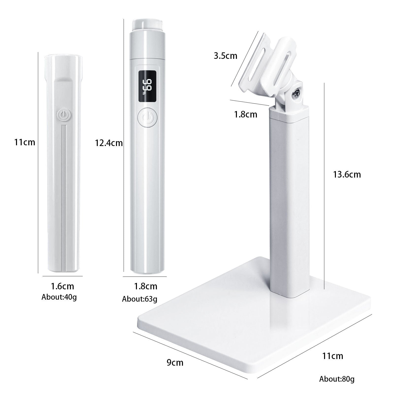 Handheld Portable Manicure Lamp with Nail Tip Heating and Silicone Storage - Teleplus handheld portable manicure word