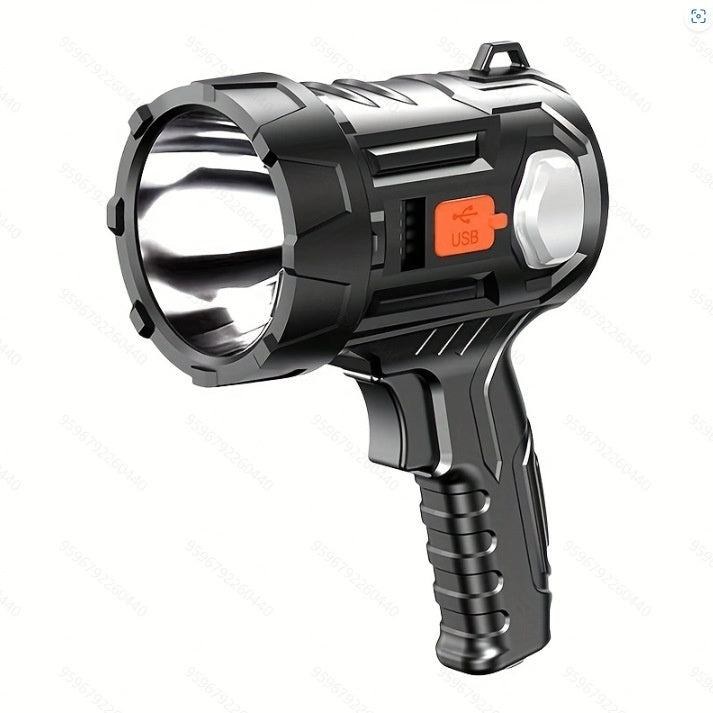 Handheld USB Rechargeable Flashlight for Outdoor Emergency and Camping - Teleplus handheld usb rechargeable flashlight