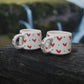 Handmade Ceramic Heart Mug Set for Love and Connection - Teleplus handmade ceramic heart mug valentine’s day set