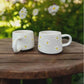 Handmade Ceramic Mug Set with Yellow Daisy Design for Coffee and Tea - Teleplus handmade ceramic mug yellow daisy design