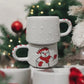 Handmade Christmas Mug Set with Holiday Motifs for Festive Season - handmade christmas mug set
