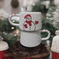 Handmade Christmas Mug Set with Holiday Motifs for Festive Season - handmade christmas mug set