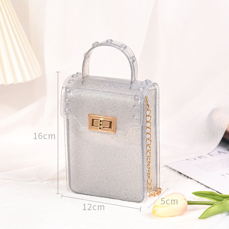 Handmade Creative Gel Bag Treatment Dripping Oil Pink Silver for United States Customs - Teleplus united states chf