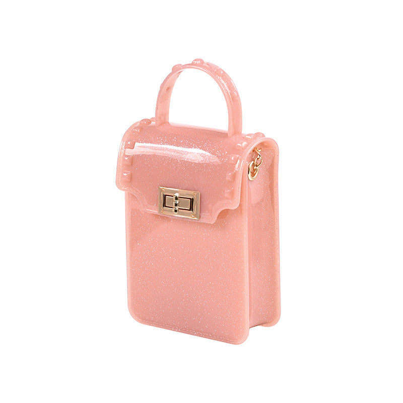 Handmade Creative Gel Bag Treatment Dripping Oil Pink Silver for United States Customs - Teleplus united states chf