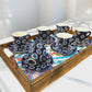 Handmade Evil Eye Coffee Cup Set for Turkish Rituals - handmade evil eye turkish coffee cup set