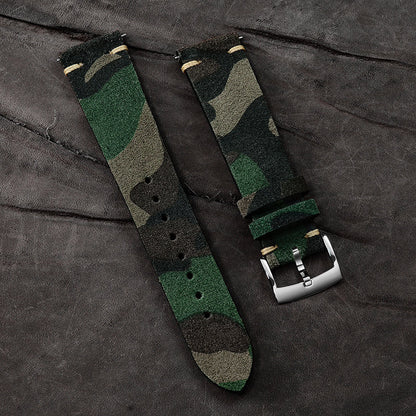 Handmade Leather Strap with Clasp Pin Buckle for Accessories and Bags - 20mm Watches handmade leather strap