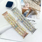Handmade Smart Watch Strap with Crystal Glass for Apple Devices - handmade smart watch glass crystal