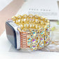 Handmade Smart Watch Strap with Crystal Glass for Apple Devices - handmade smart watch glass crystal