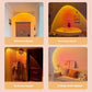 Hanging Rechargeable Sunset Light with Movable and Small Night Lamp Features - Teleplus hanging rechargeable sunset