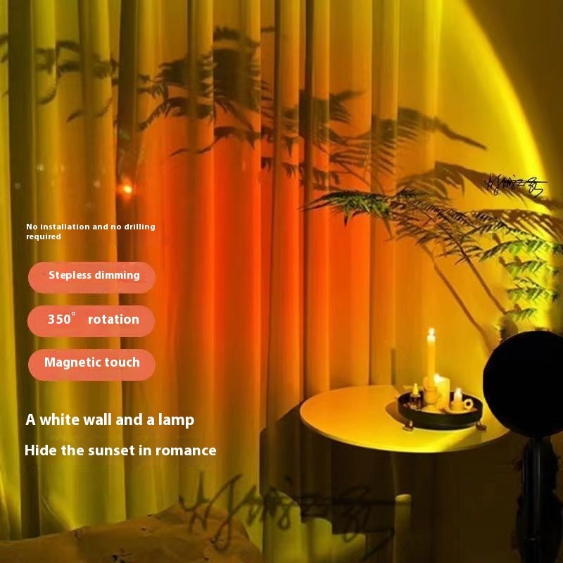 Hanging Rechargeable Sunset Light with Movable and Small Night Lamp Features - Teleplus hanging rechargeable sunset
