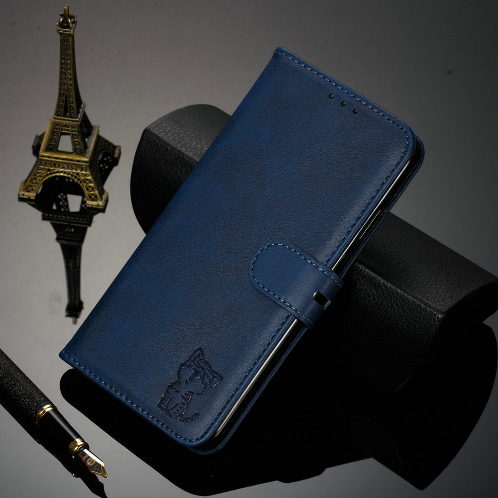 Happy Cat Flip Leather Case for iPhone with Style Design - Models happy cat flip leather case