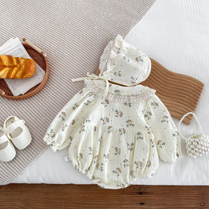 Apricot Cotton Triangle Jumpsuit for Casual Wear with Asian Sizes Fits US Market - Free Baby That Stole the Show