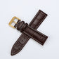 Head Layer Leather Bamboo Knot Pattern Watch Strap Accessories - Head Layer Leather Watch Strap in Bamboo Knot Design