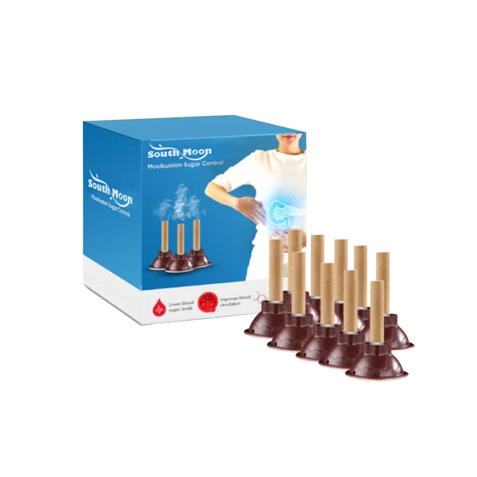 Health Care Moxa-Moxibustion Sticks for Elderly Relief 10Pcs - Teleplus elderly health care moxa-moxibustion stick