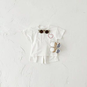 Korean Style Short Sleeve Suit for Toddler Boys and Girls - Stylish Tots short sleeve suit korean style