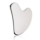 Heart-Shaped Alloy Beauty Massage Scraping Plate for Face and Body - Teleplus heart-shaped alloy beauty massage