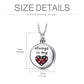 Heart Urn Engraved Cremation Necklace for Ashes in Sterling Silver - Heart Urn Necklace That Sparkles and Remembers