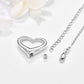 Heart Urn Necklace for Ashes for Women 925 Sterling Silver Cremation Jewelry Necklace Urn - Heart Urn Necklace