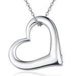 Heart Urn Necklace for Ashes for Women 925 Sterling Silver Cremation Jewelry Necklace Urn - Heart Urn Necklace