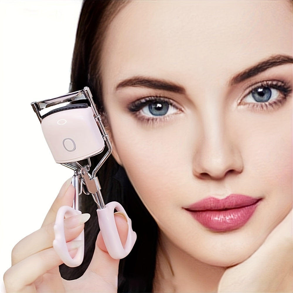 Heated Eyelash Curler with Radian Design and Multiple Heating Modes Electric - Teleplus heated eyelash curlers heating